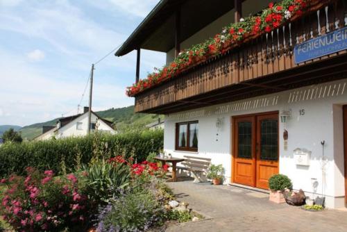 Balkons/terase, Weingut Hirschen Enkircherweg in Burg (Mosel)