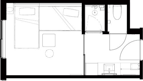 Standard Twin - Prosecco Beds in L-Shape (3-7 Floor) image 1