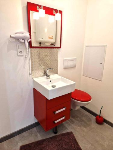 Fürdőszoba, 06 - Tres joli 2 pieces neuf climatise et tout equipe pour 1 a 4 personnes avec 3 lits, vue sur jard in Razac Sur L'Isle