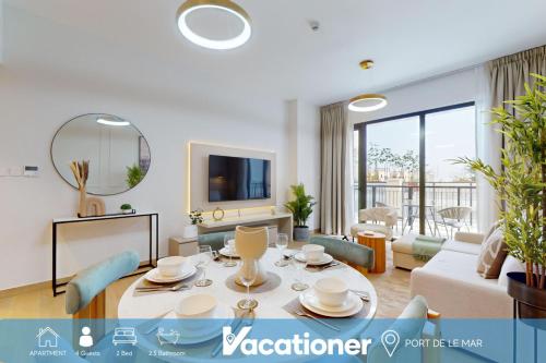 Vacationer Holiday Homes I Elegant 2 Bedroom l Serene Modern Retreat l Close to Beach l Port De La Mer, Dubaj