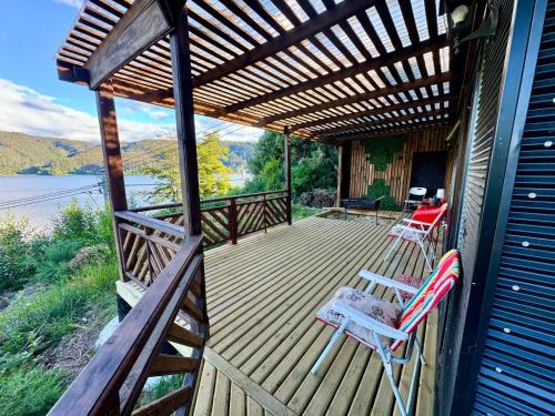 Erkély/terasz, Cabaña nueva con vista al rio N3 (Cabana nueva con vista al rio N3) in Cutipai