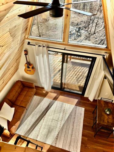 . The Charlotte A-Frame cabin with mountain views