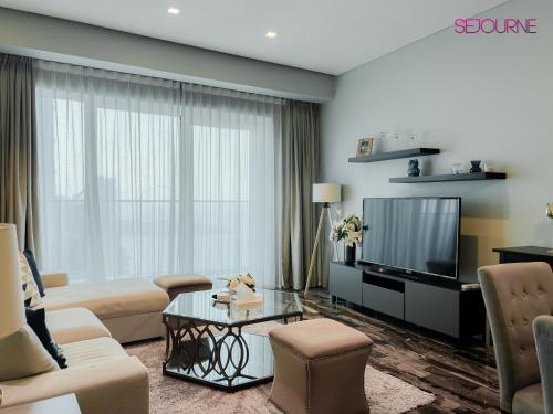DH58 - High end 1BR, Palm views in Damac Heights tower, Dubaj (fotografie 6)