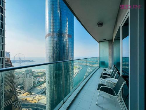 DH58 - High end 1BR, Palm views in Damac Heights tower, Dubaj (fotografie 3)