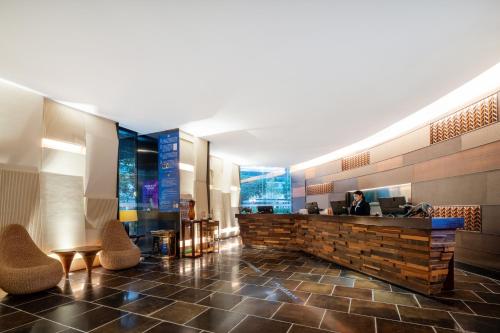 Lobby, The Mulian Hotel (Guangzhou Zhujiang New Town) - Canton Fair Free Shuttle Bus in Tianhe District-Zhujiang New Town