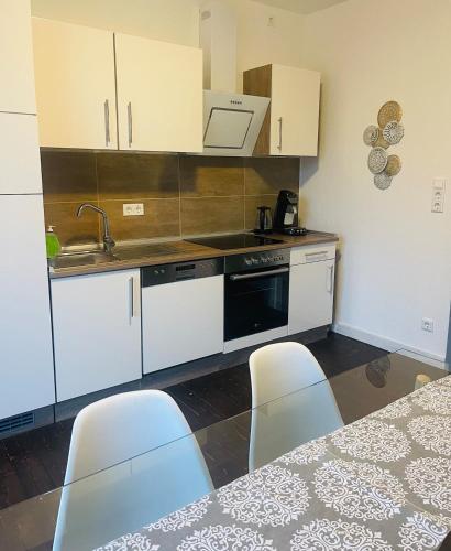 厨房, Ferien oder Messewohnung für 4 Personen (Ferien oder Messewohnung fur 4 Personen) in 萨尔斯特