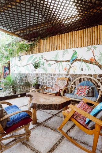 สวน, Casa Mike, San Marcos La Laguna in ซาน มาร์โกส ลา ลากูนา