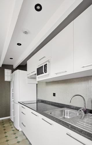 주방, 호스텔 플레밍 - 알베르게 유베닐 (Hostel Fleming - Albergue Juvenil) in 마요르카