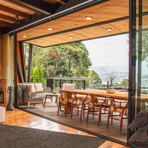 Chimenea, alberca climatizada y jacuzzi con vista al lago, Valle de Bravo (Foto 8)