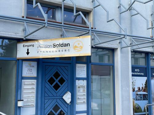 A szálláshely kívülről, Pension Soldan in Frankenberg (Eder)