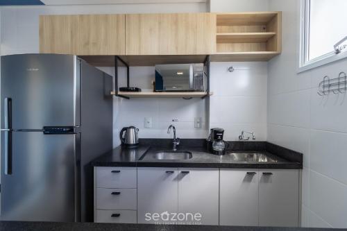 Kitchen, Belo Studio proximo a UFSC em Floripa SVO0506 in Trindade