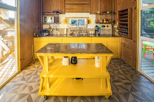 2 Coco Locos at Sunset in Placencia