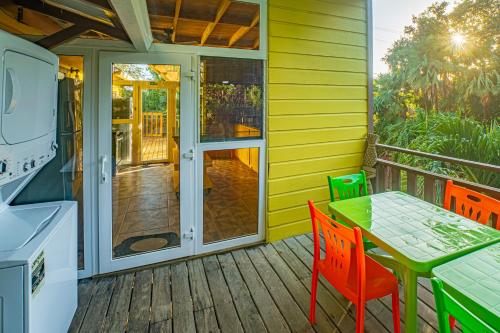 2 Coco Locos at Sunset in Placencia