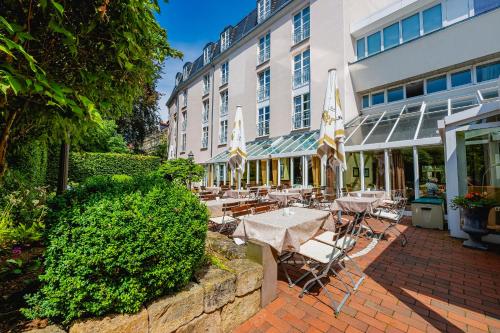 ระเบียง/ชานเรือน, Hotel am Schlosspark                                                                        in ก็อทธา