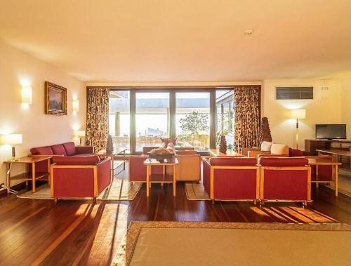 ห้องส่วนกลางสำหรับนั่งเล่น/ดูทีวี, Hotel Fortaleza de Almeida by ASITE Hotels in อัลเมดา