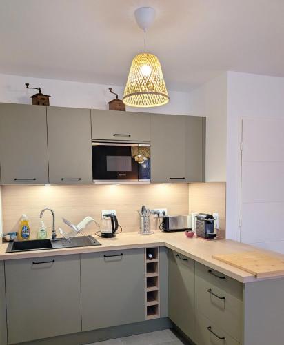 кухня, Appartement 3 pièces, moderne et confortable - 2 à 4 personnes (Appartement 3 pieces, moderne et confortable - 2 a 4 personnes) in Свети-Мор-Де-Фосе
