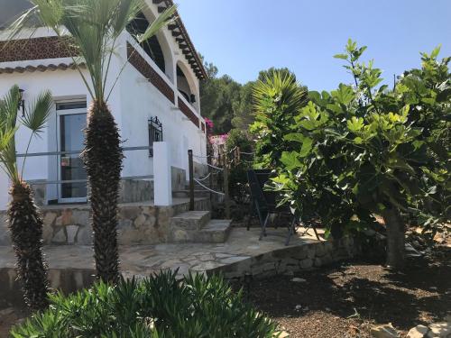 Balkons/terase, Luxe appartement met tuin in Benidolēga