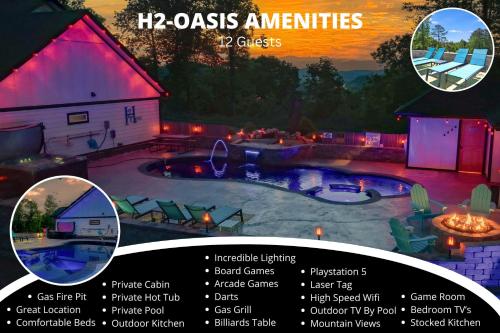 H2Oasis Incredible Pool Retreat With Mountains Views!