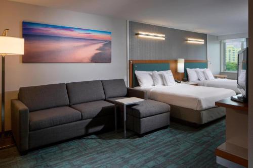 Queen Studio with Two Queen Beds and Sofa Bed room in SpringHill Suites by Marriott Miami Downtown/Medical Center