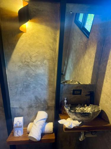 浴室, Chalet de los ciervos in 卡布亞