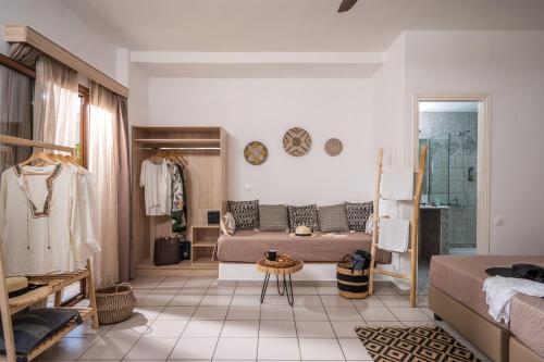 Triple Room with Garden View room in Cretan Seaside Boutique Hotel