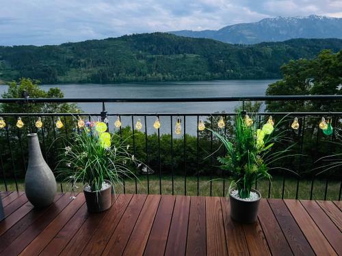 ระเบียง/ชานเรือน, Ferienwohnungen Klinar in มิลส์ตัทท์