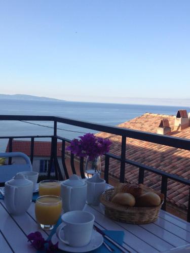 Balkon/terasa, Hotel Cyrnos in Cargese Town Center