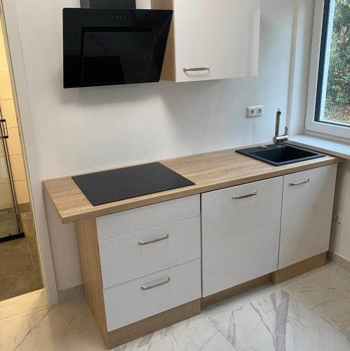 ห้องครัว, Apartments Y Edelhof in ซาลเฟลด์/ซาเลอ