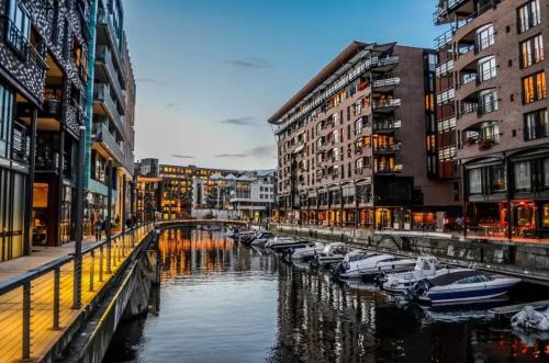 Tjuvholmen gem with rooftop terrace and parking, Oslo (photo 10)