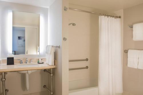King Room with Sofa Bed and Roll-in Shower - Mobility and Hearing Accessible