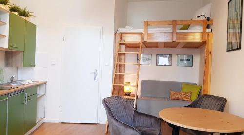 Green Apartment N40 Cosy Studio for 3 guests, Terrace, Berlin (zdjęcie 8)