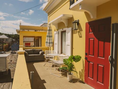 陽台/露台, Maison Rouge -Room 1 in 克里斯汀斯泰德港