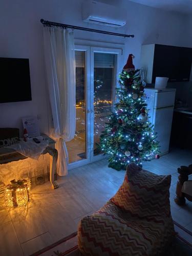 Közös társalgó / TV, Villa Kampou in Paralia Skotinas