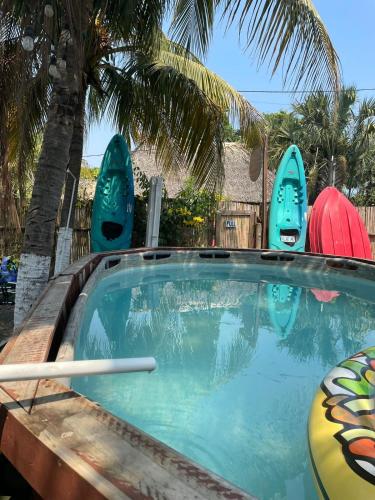 Swimming pool, Backpackers Hostel in El Paredon Buena Vista
