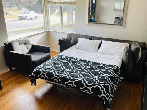 Shared house Central Denver-Living room queen sleeper sofa in Denver, USA
