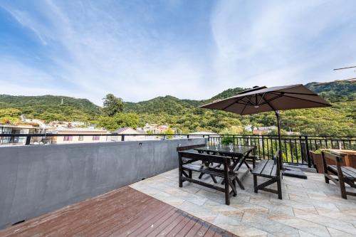 Balcony/terrace, Mutianyu Great Wall Jingshan First House  B&B near Mutianyu Great Wall