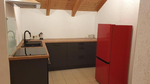 Kitchen, Ferienwohnung AA-Waldhausen DG in Aalen