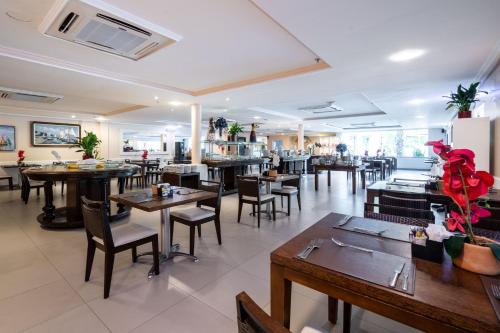 ห้องอาหาร, Bahia Plaza Hotel in กาตู เดอับรันเตส