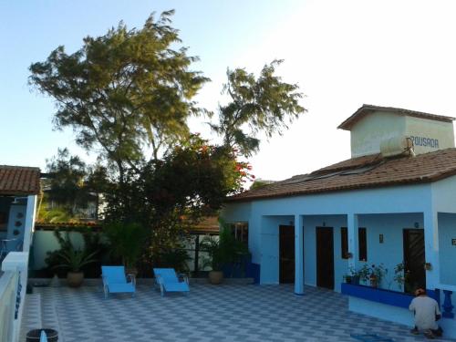 ระเบียง/ชานเรือน, Pousada Azul da Broadway in คาโน คิวบราดา