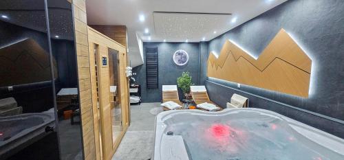 熱水浴缸, Apartmanica Chalet 5B private wellness, garage, Donovaly in 多諾瓦里鎮中心