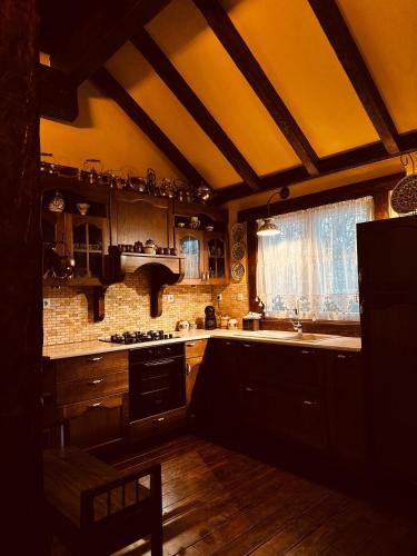 köök, Chalet d'Argent in Bodești