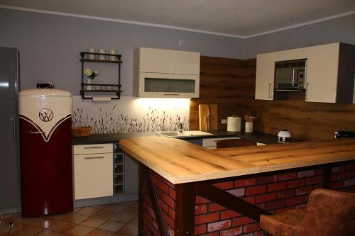 廚房, Große komfortable Ferienwohnung in Dessau-Roßlau in 德紹-羅斯勞