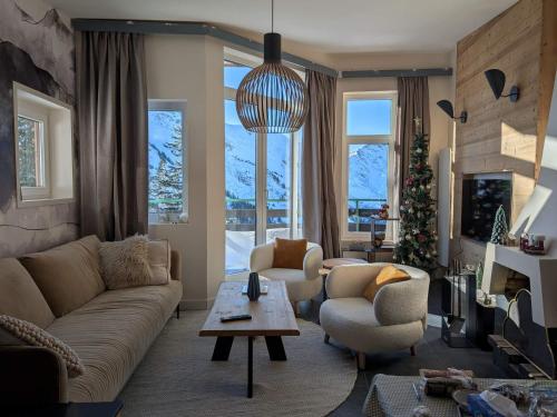 Duplex montagnard moderne 89m², 3 chambres, cheminée, linge et ménage inclus - Avoriaz - FR-1-314-297 - Location saisonnière - Morzine