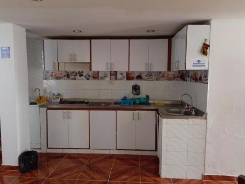 مطبخ, Apartamento Familiar para 6 personas in San Pedro