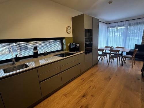 Kitchen, Apartment in Cerny Dul with terrace in Cerny Dul