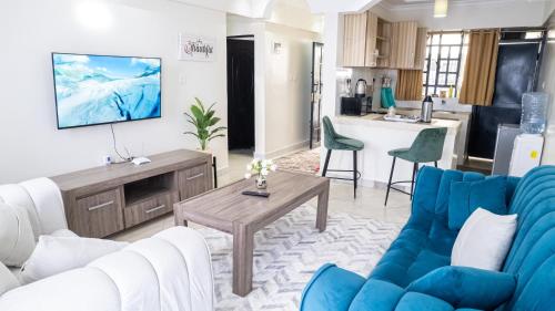 sala de TV, Cosy Flamingo furnished apartments in Nakuru