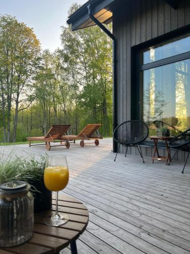 Kaimukas - lake house for 15 persons 5 bedrooms in Dvarčėnai (Alytus)