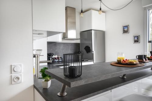 廚房, Le Cosy De l'Ourcq T2 40m2 20 min de Paris in 維勒班