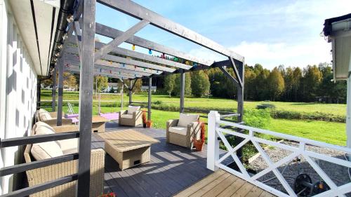 View, Villa The White Moose, 6 rooms, 3 bedrooms, 2,5 baths, sauna, near Branas in Likenäs
