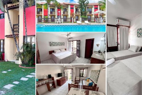 Casa em Condominio localizado a aproximadamente 250m da praia de Taperapua e da Arena Axe Moi, com 3